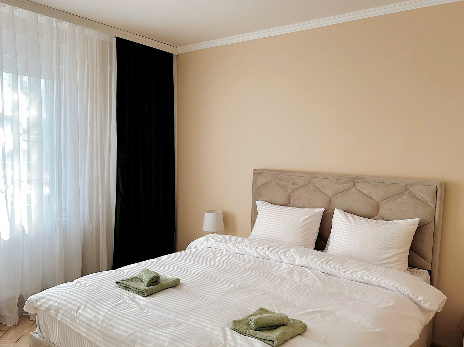 Spavaća soba u apartmanu The Central Nest u Bečeju